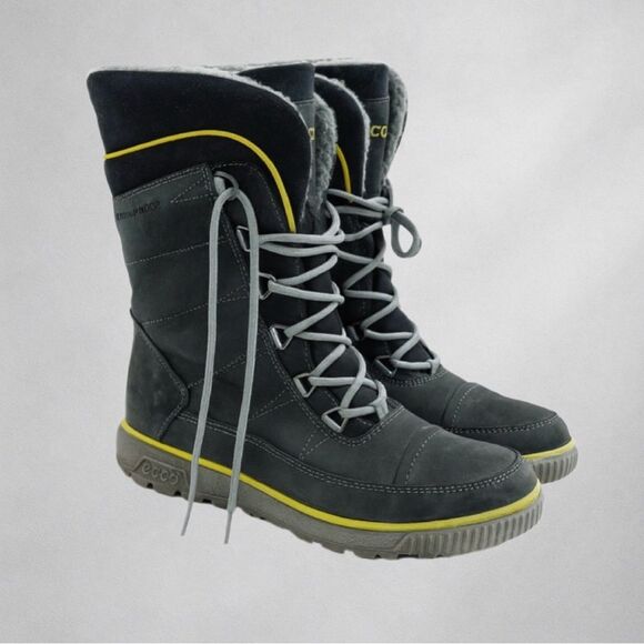 Ecco Shoes - ECCO Siberia Lite Women’s Winter Snow Boots Gray Waterproof Insulated US 6.5
